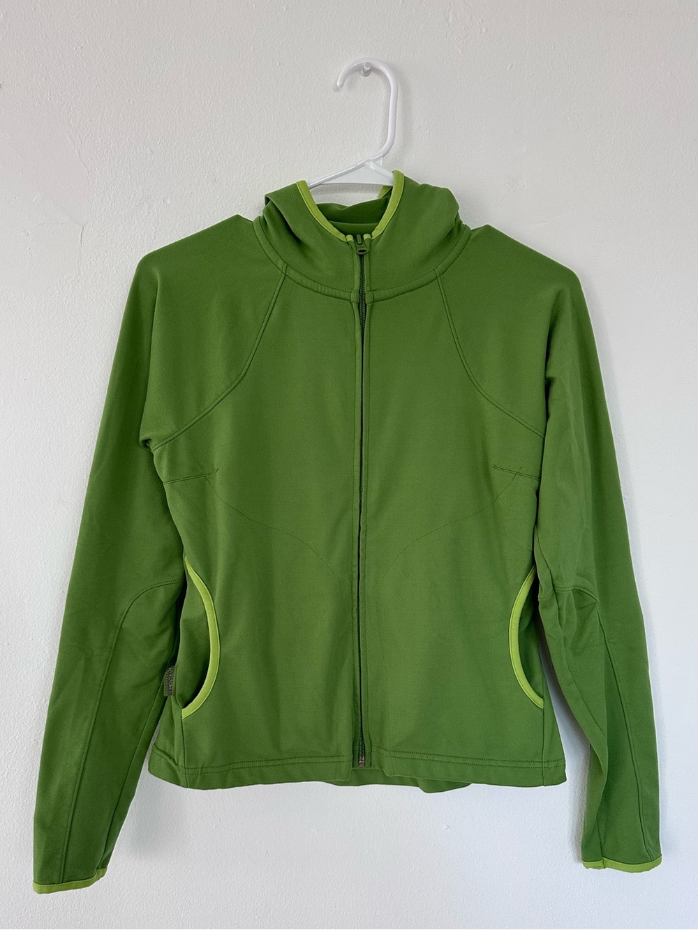 Brooks For Women Zip Up Sports Green Hoodie Size S